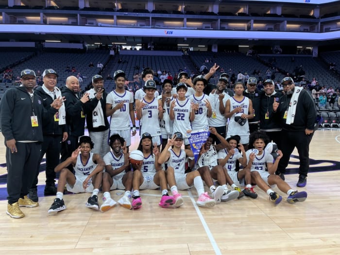 The Dragons celebrate their second straight section title at Golden 1 Center and ninth overall.